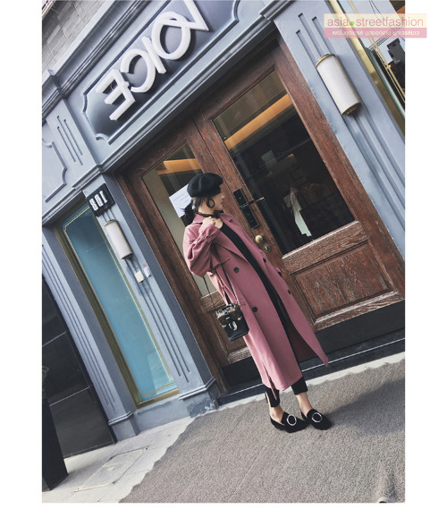 เสื้อโค้ท เน้นใส่คลุมสไตล์เกาหลี เหมาะกับอากาศไม่หนาวมาก 15 ขึ้นไป กำลังสวยจ้า งานตามแบบ