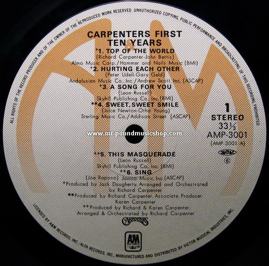 Carpenters - Carpenters First 10 Years