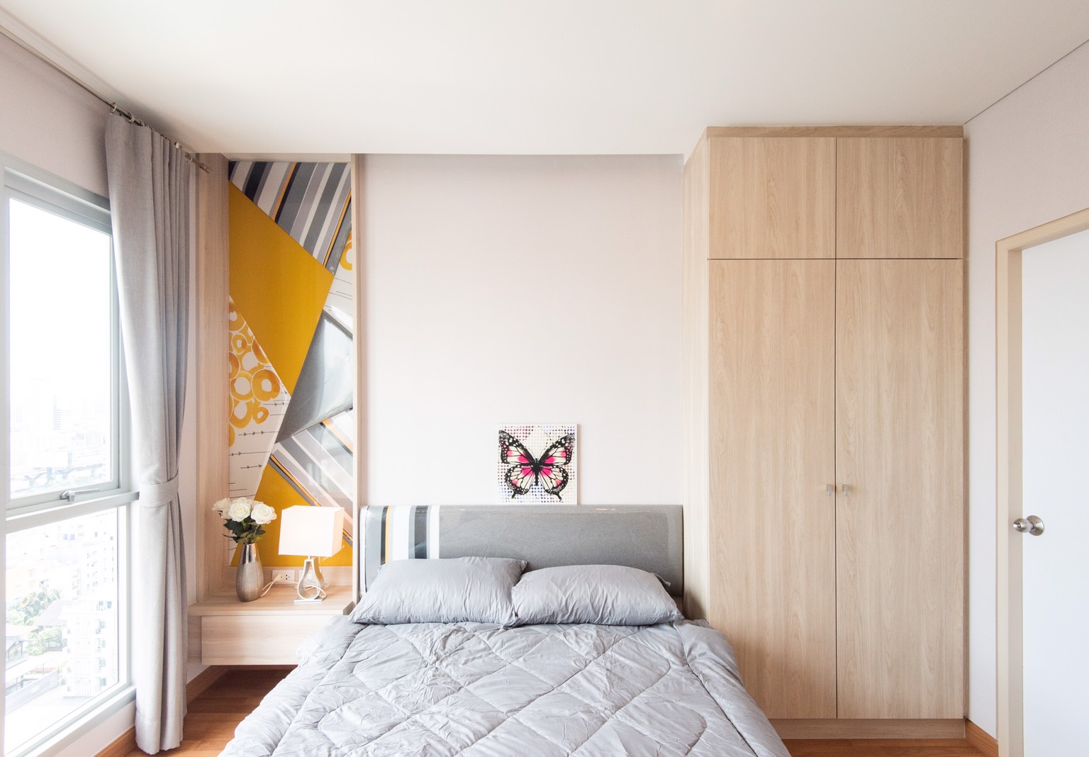 ให้เช่าคอนโดใหม่ Lumpini Park Vibhavadi - Chatuchak (ลุมพินี พาร์ค วิภาวดี-จตุจักร) ห้อง Studio ห้องมุม ชั้นสูง วิวสระ ชั้น 18