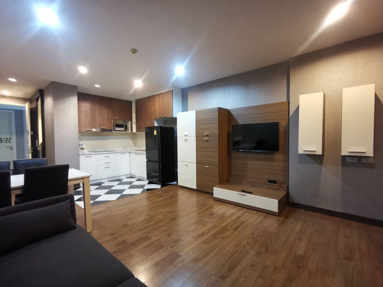 For Rent The muse condo Sukhumvit 64/2 Close to Punnawiti BTS Type : 2 Bed 2 Bath Area : 80 Sq.m. Floor : 3 Price : 23,000