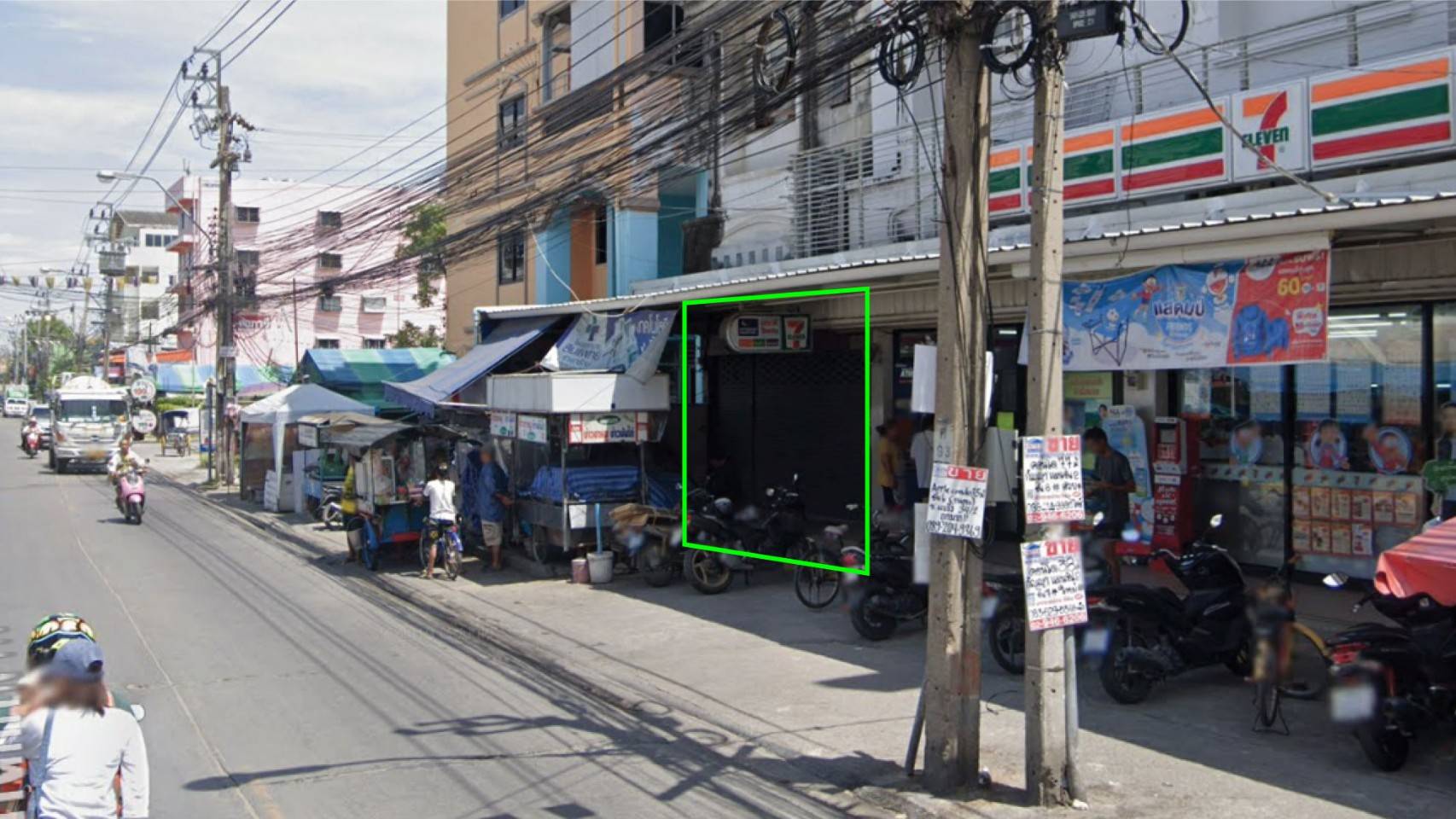 ให้เช่าอาคารพาณิชย์ (เฉพาะชั้นล่าง) ติด 7-11 หน้าหมู่บ้านกัญญา ซอยวัดด่านสำโรง เชื่อมถนนศรีนครินทร์