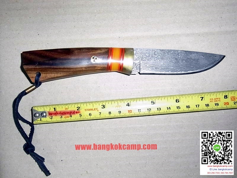 มีดดามัสกัส ด้ามไม้