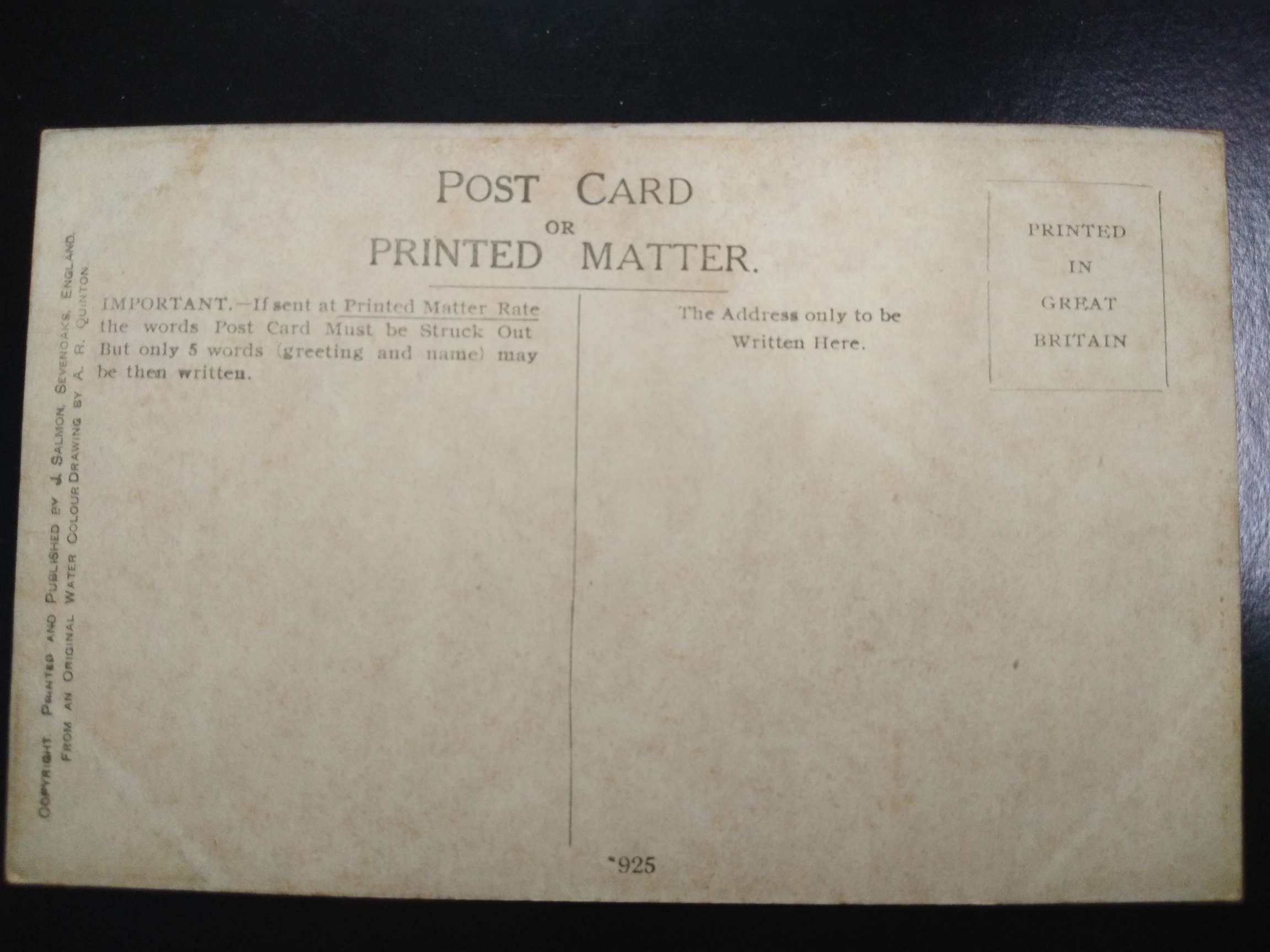 โปสการ์ดเก่า ต่างประเทศ P033