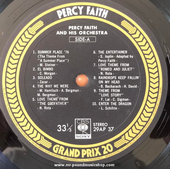 Percy Faith And His Orchestra - Grand Prix 20