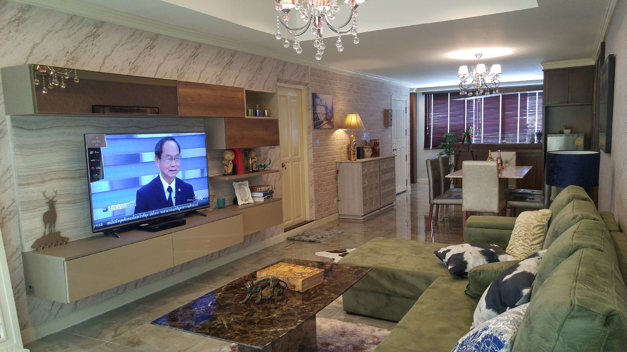 รหัสทรัพย์ 32240 ขายคอนโด Bang Saray Condominium (บางเสร่ คอนโดมิเนียม) ติดทะเลพัทยา 150 ตรม. 2 ห้องนอน 2 ห้องน้ำ 2 ระเบียง ตกแต่งดีไซน์ สวย สง่า มีคลาส ไม้จริง บิ้วอิน พื้นจากตุรกี material นำเข้าจากอิตาลี