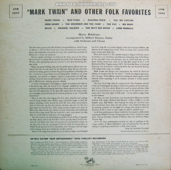 Harry Belafonte - Mark Twain and Other Folk Favorites