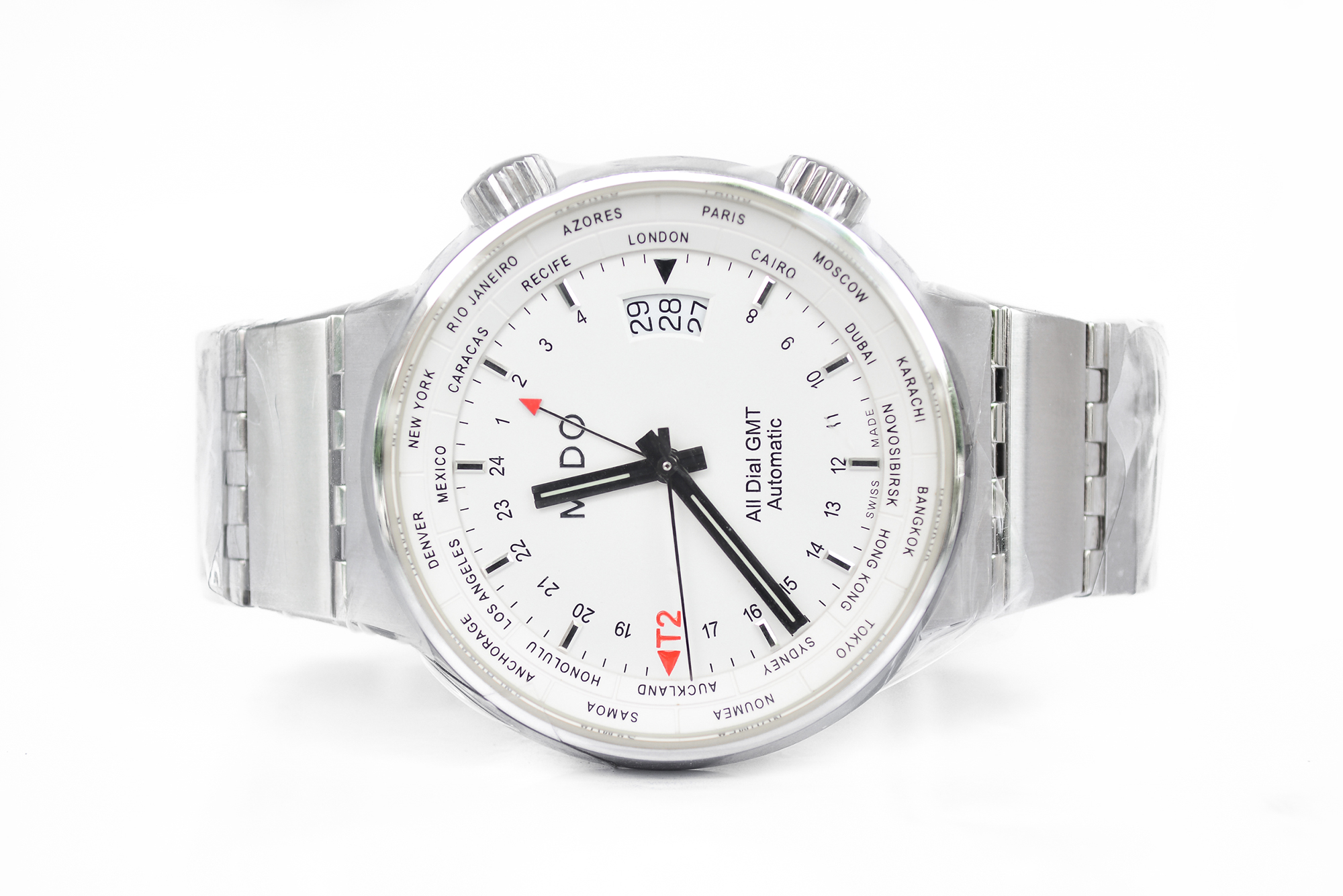 Mido All Dial GMT Automatic King Size หน้าขาว