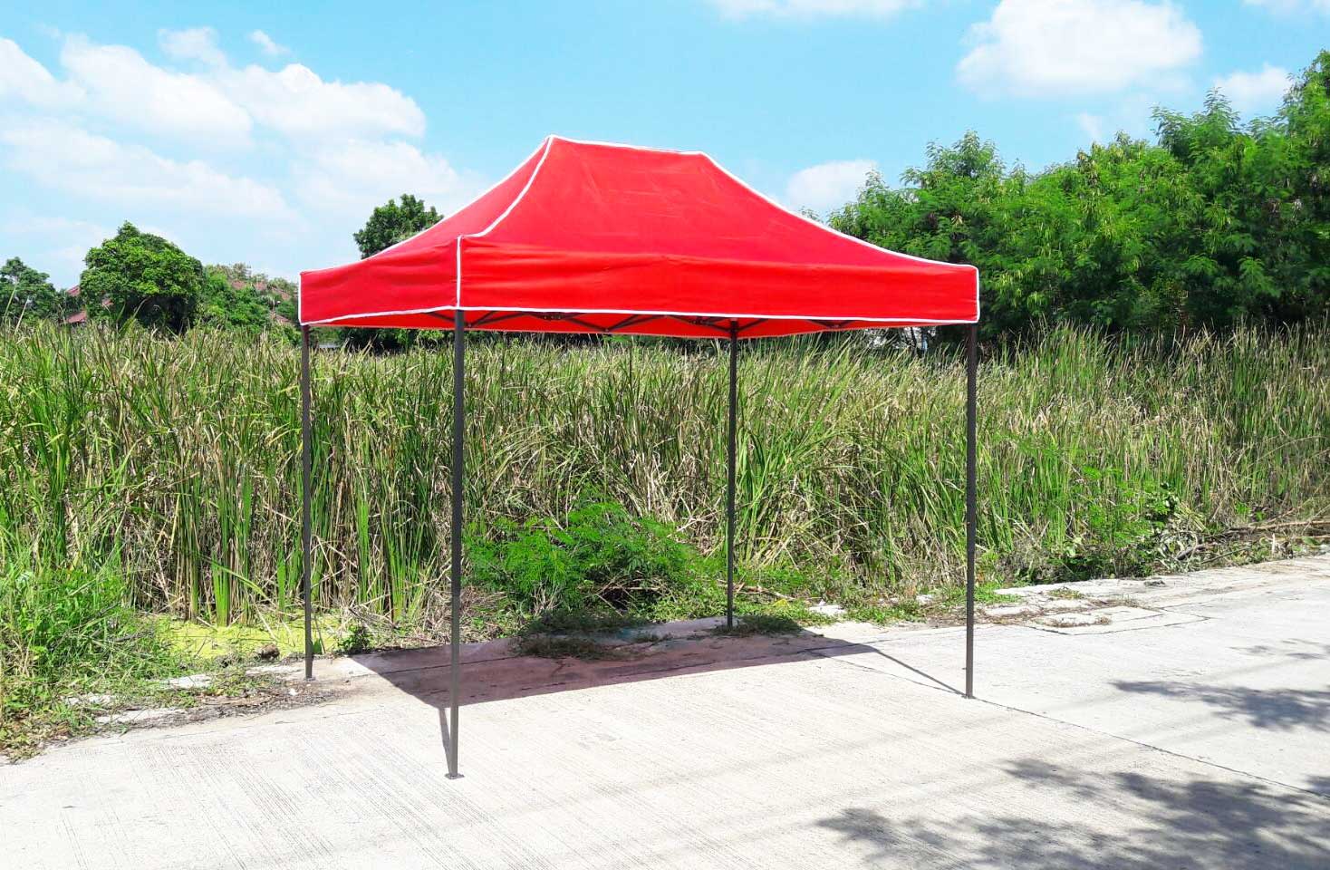 เต็นท์พับได้ สีแดง ขนาด 2m x 3m