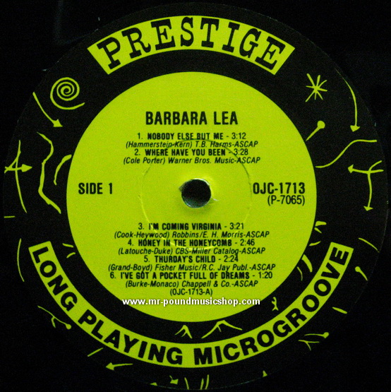 Barbara Lea with the Johnny Windhurst Quintets