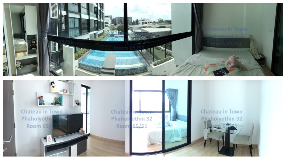 ขายคอนโด Chateau In Town Phahonyothin 32 ชาโตว์ อิน ทาวน์ พหลโยธิน 32 (เสนานิคม) 1 ห้องนอน 1 ห้องนั่งเล่น 1 ห้องน้ำ