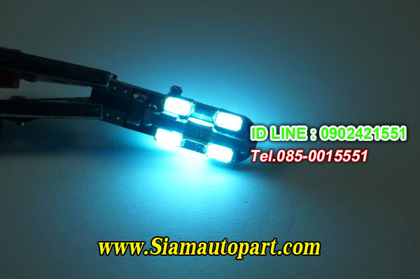 LED-T10-5730-12SMD แสงสี Ice blue