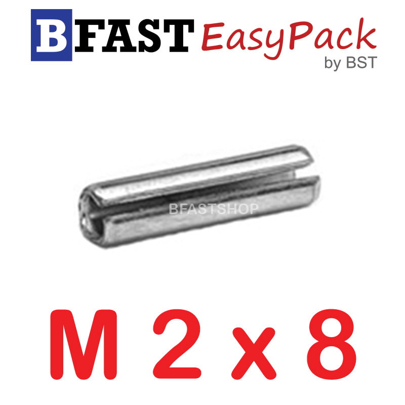 ปิ๊นตะกุดสแตนเลส SUS M2 x 8 (10 ตัว/ถุง)