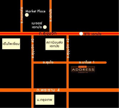 รหัสทรัพย์ 11581 ให้เช่าคอนโด The Address Sukhumvit 42 (ดิ แอดเดรส สุขุมวิท 42) 2 ห้องนอน 2 ห้องน้ำ
