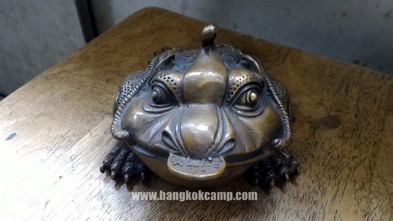 คางคกสามขาคาบเหรียญ (กิมเซียมซู) คางคก3ขาทองเหลือง