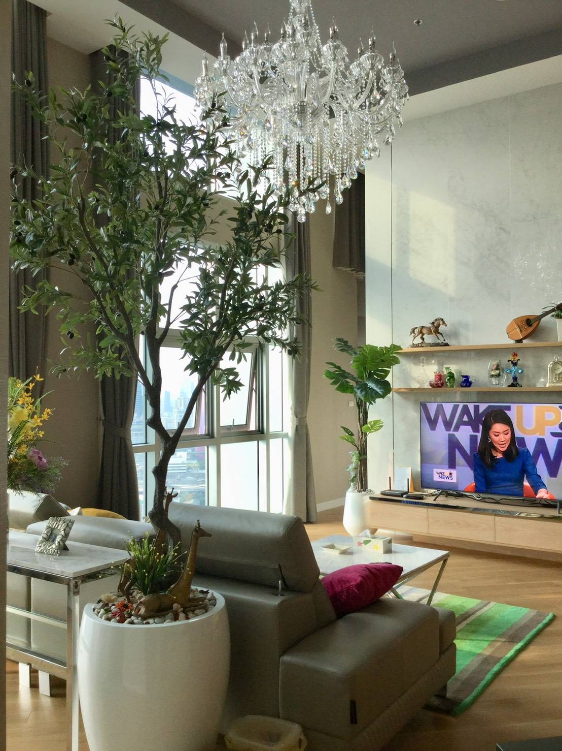 ขายคอนโด Belle Grand Rama 9 (เบ็ล แกรนด์ พระราม 9) ห้องเพ้นเฮ้าส์ penthouse fully furnished แบบ 2 ห้องนอน