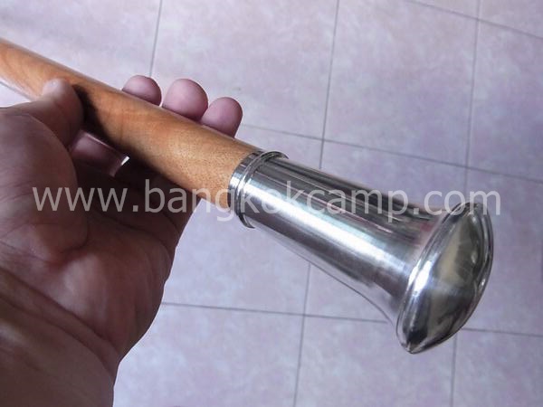 หัวตะพด ทองเหลือง หัวป้าน+ท้าย ทำจากวัสดุทองเหลือง (ทรงหัวป้าน)