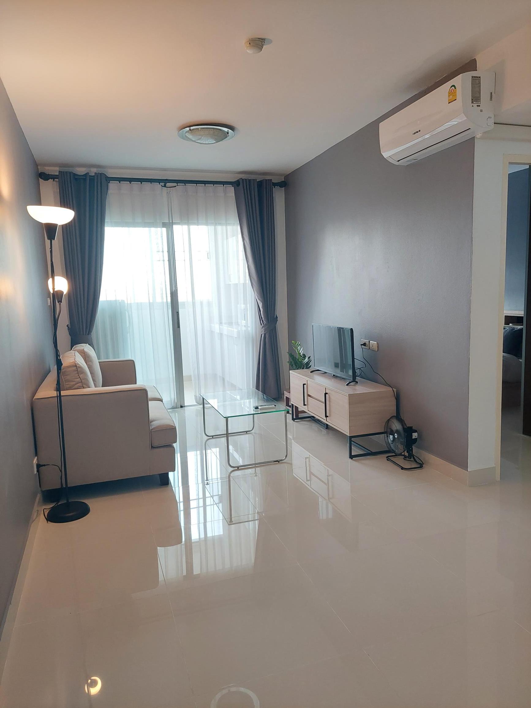 ขาย / เช่า คอนโด ซิตี้ โฮม รัชดา 10 City Home Ratchada 10 ขนาด 36 ตรม 1 ห้องนอน 1 ห้องนั่งเล่น อยู่ชั้น 8 หัวนอนหันไปทางทิศตะวันออก