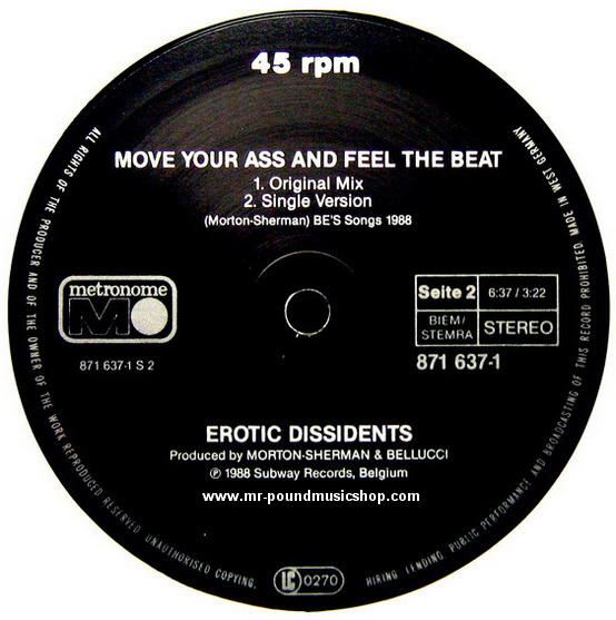 Erotic Dissidents - Move your ass and feel the Beat