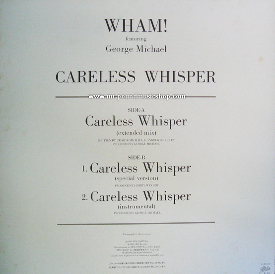 Wham! Featuring George Michael - Careless Whisper