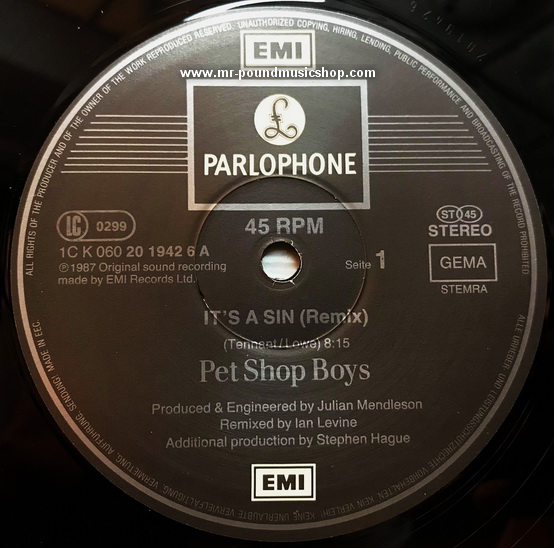 Pet Shop Boys - It's A Sin (Remix)