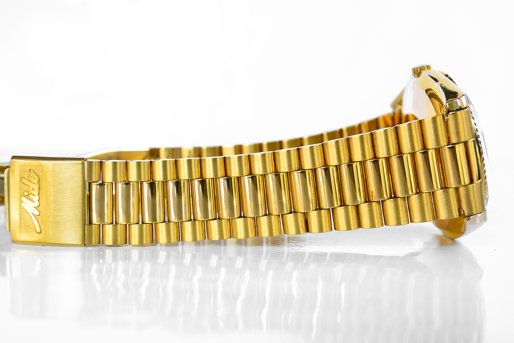 Mido Commander เรือนทอง daydate ขอบหยัก (Sold)