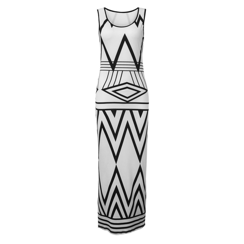 Sexy Womens Summer Boho Casual Long Maxi Evening Party CocktailBeach Asia Dresses White - Intl