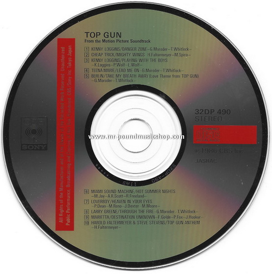 Various Artists - Top Gun (Original Motion Picture Soundtrack)