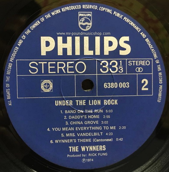 The Wynners - Under The Lion Rock