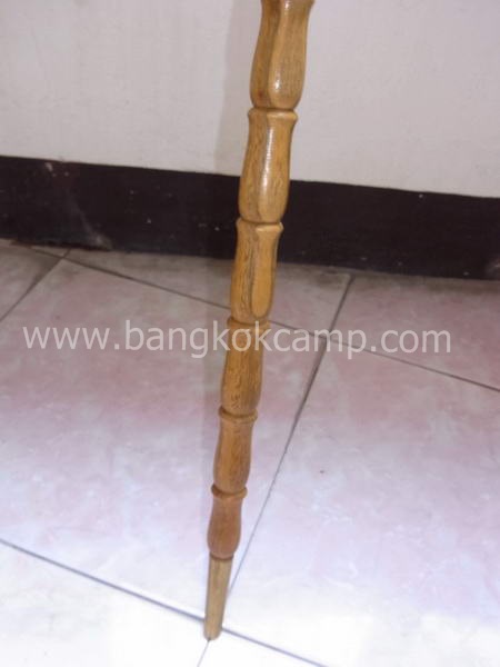 ไม้มงคลหายาก... ไม้ตะพด(พยอม) ลายสวยมาก หัวขุน+ท้ายทองเหลือง ยาว105ซม