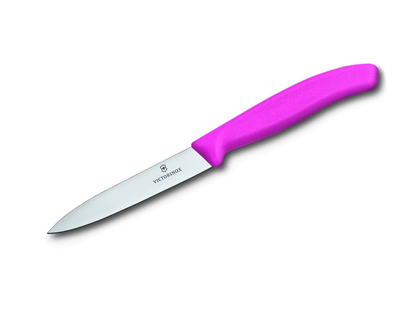 มีดครัว Victorinox Paring Knife 10 cm ใบเรียบ ด้ามชมพู (6.7706.L115)