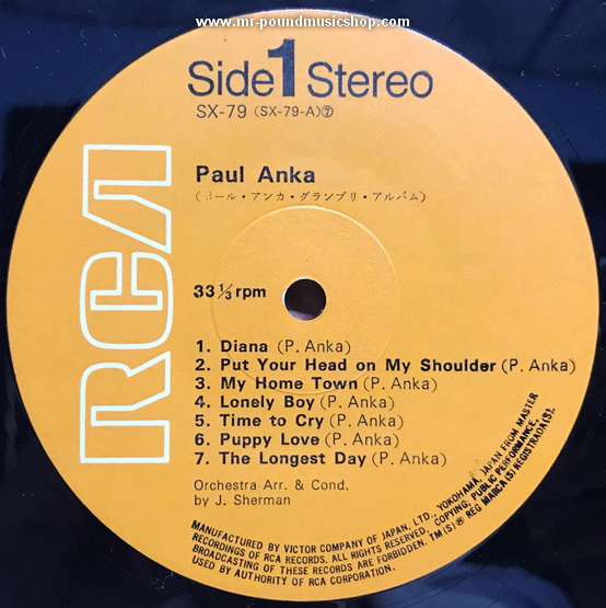 Paul Anka - Grand Prix Album