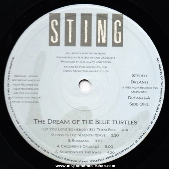 Sting - The Dream Of The Blue Turtles