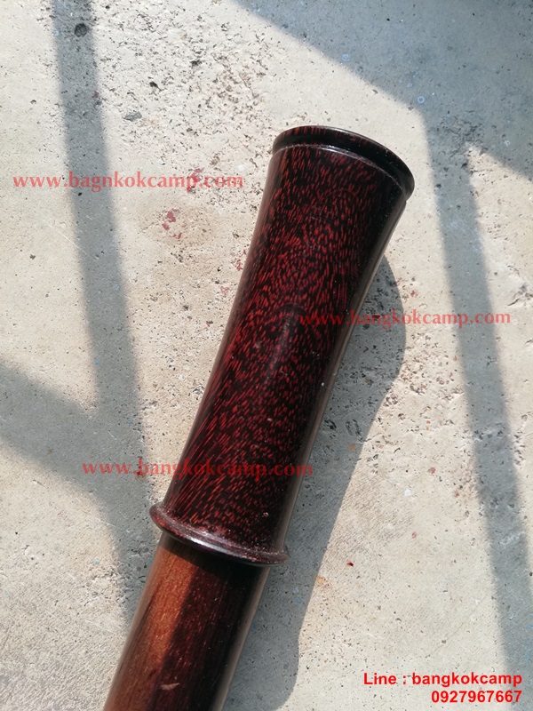 ไม้หายาก... ไม้ตะพด (หัวไม้แก่นมะขาม +ตัวด้ามไม้ตะเคียน) ลายสวยมาก