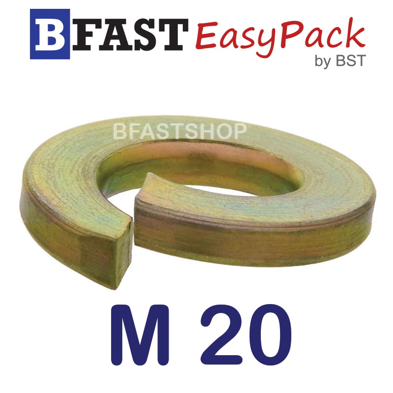 แหวนสปริง M20 ชุบรุ้ง (5 ตัว/ถุง)