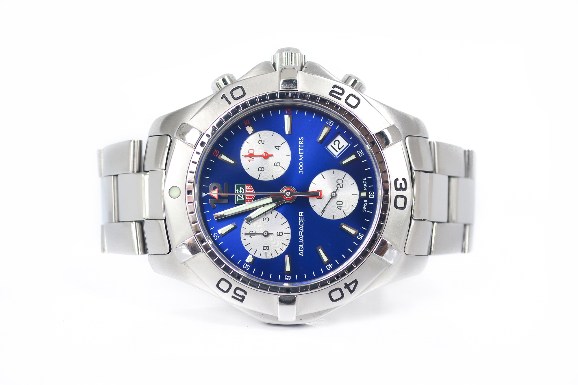 Tag Heuer Aquaracer King Size Chronograph Quartz หน้าน้ำเงิน