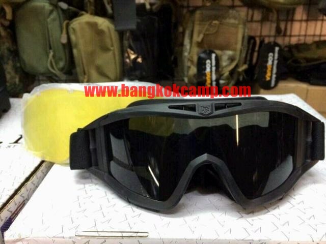 แว่นตา REVISION แว่นตากันลม แว่นกันฝุ่น (1ชุด มี3เลนส์ ) (มี3สี :ดำ เขียว ทราย)