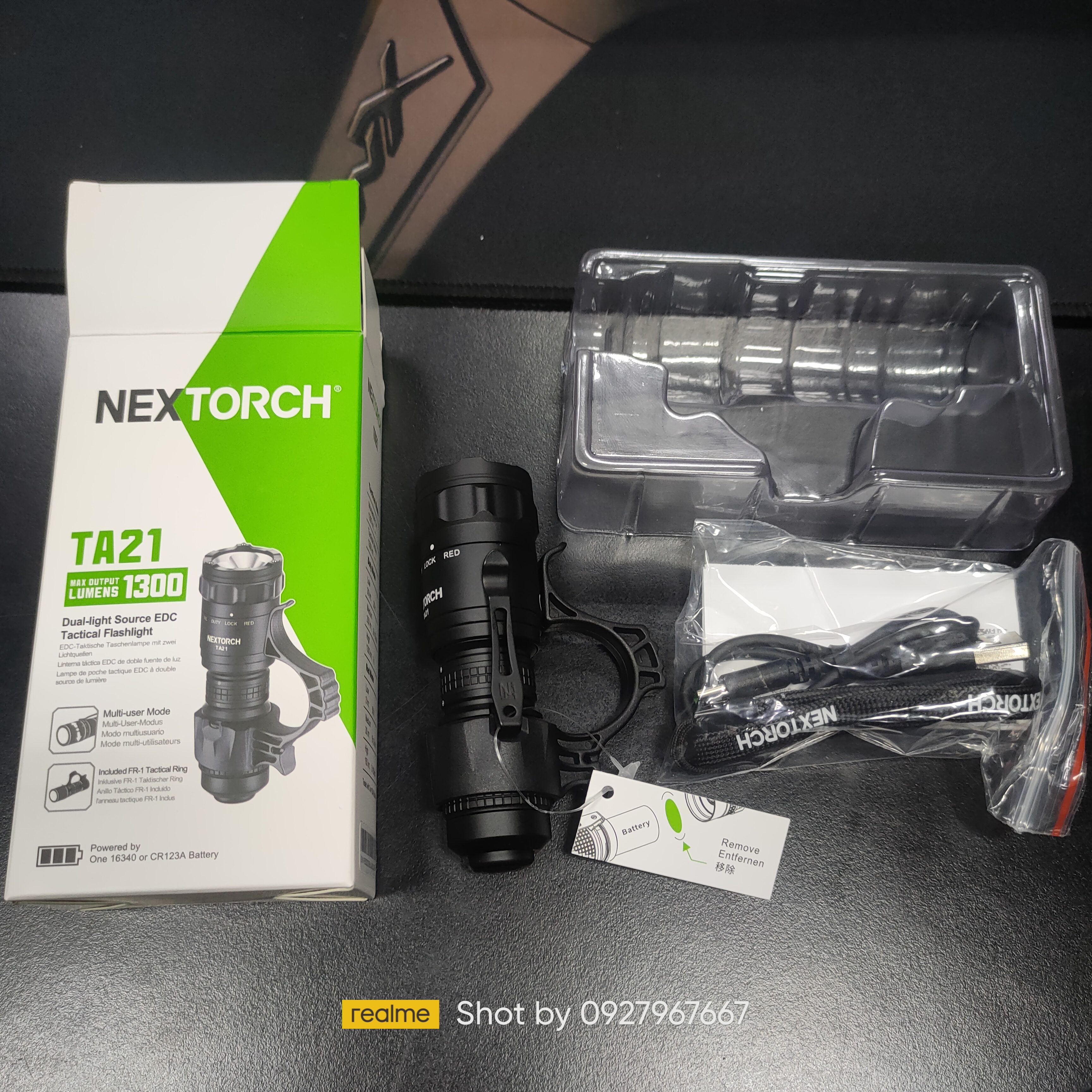 ไฟฉาย NEXTORCH TA21 Pocket Carry Tactical Flashlight Set | Red & White Light