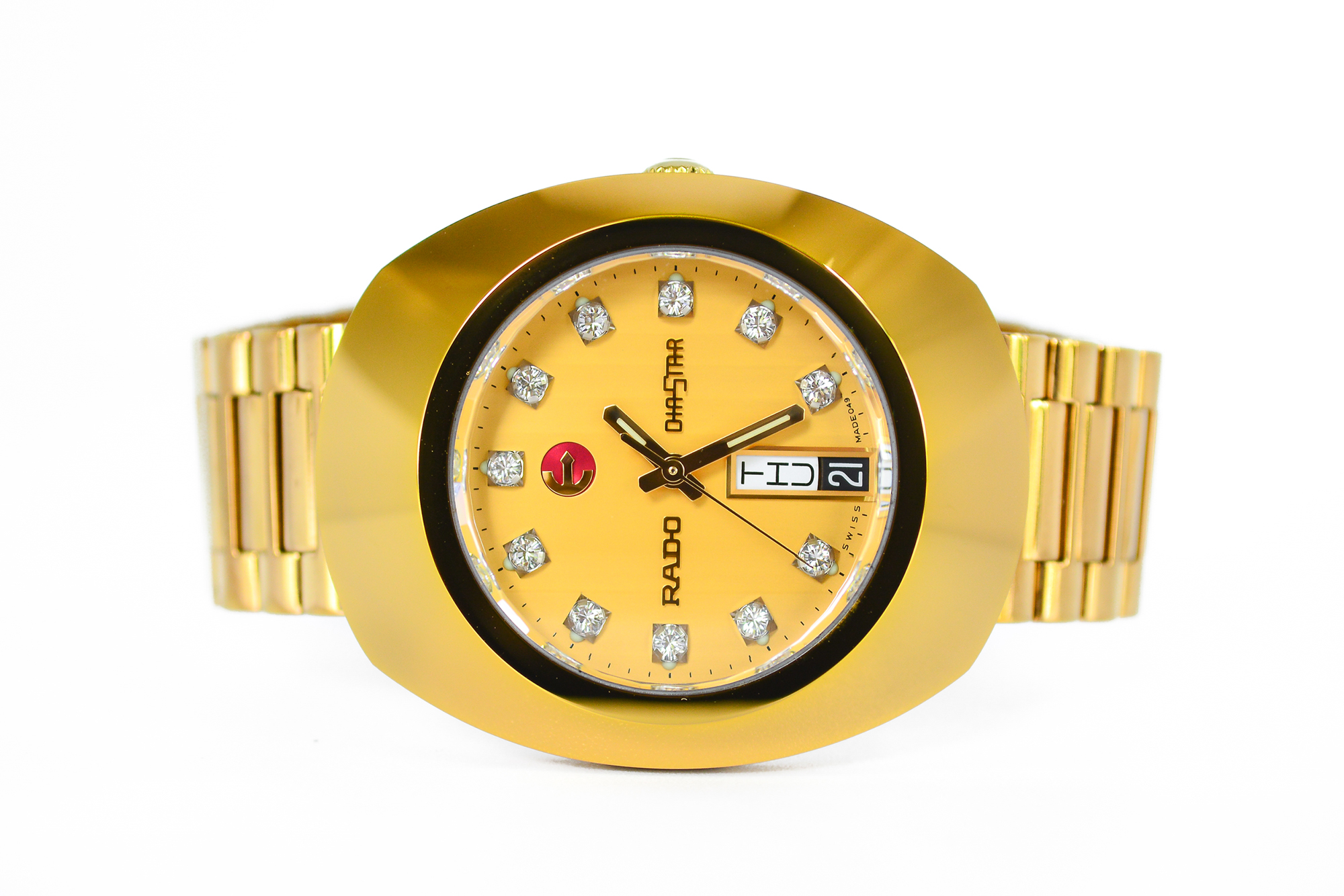 Rado Diastar เรือนทอง 11 พลอย หน้าทอง บานพับบีบ (Sold)
