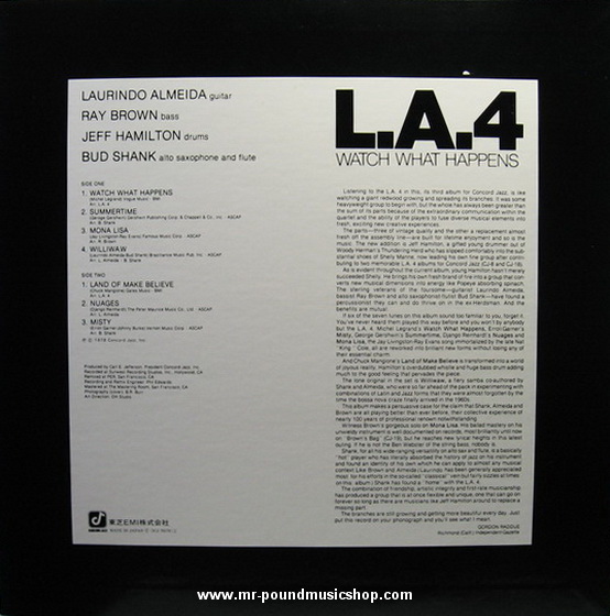 The L.A. Four - Watch What Happens