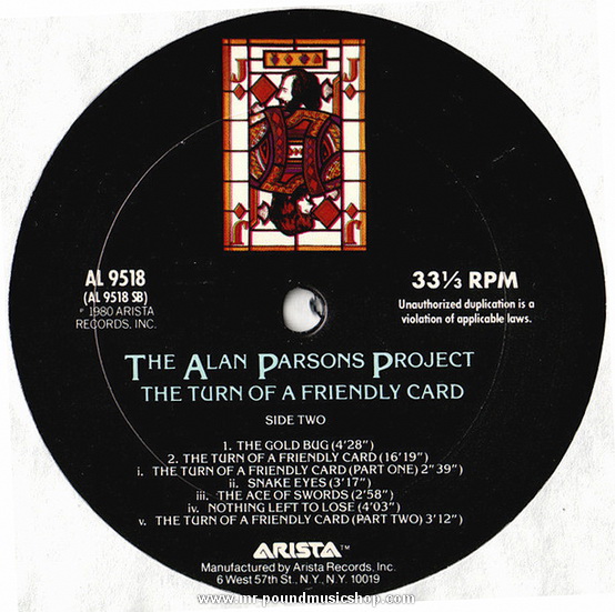 The Alan Parsons Project - The Turn Of A Friendly Card