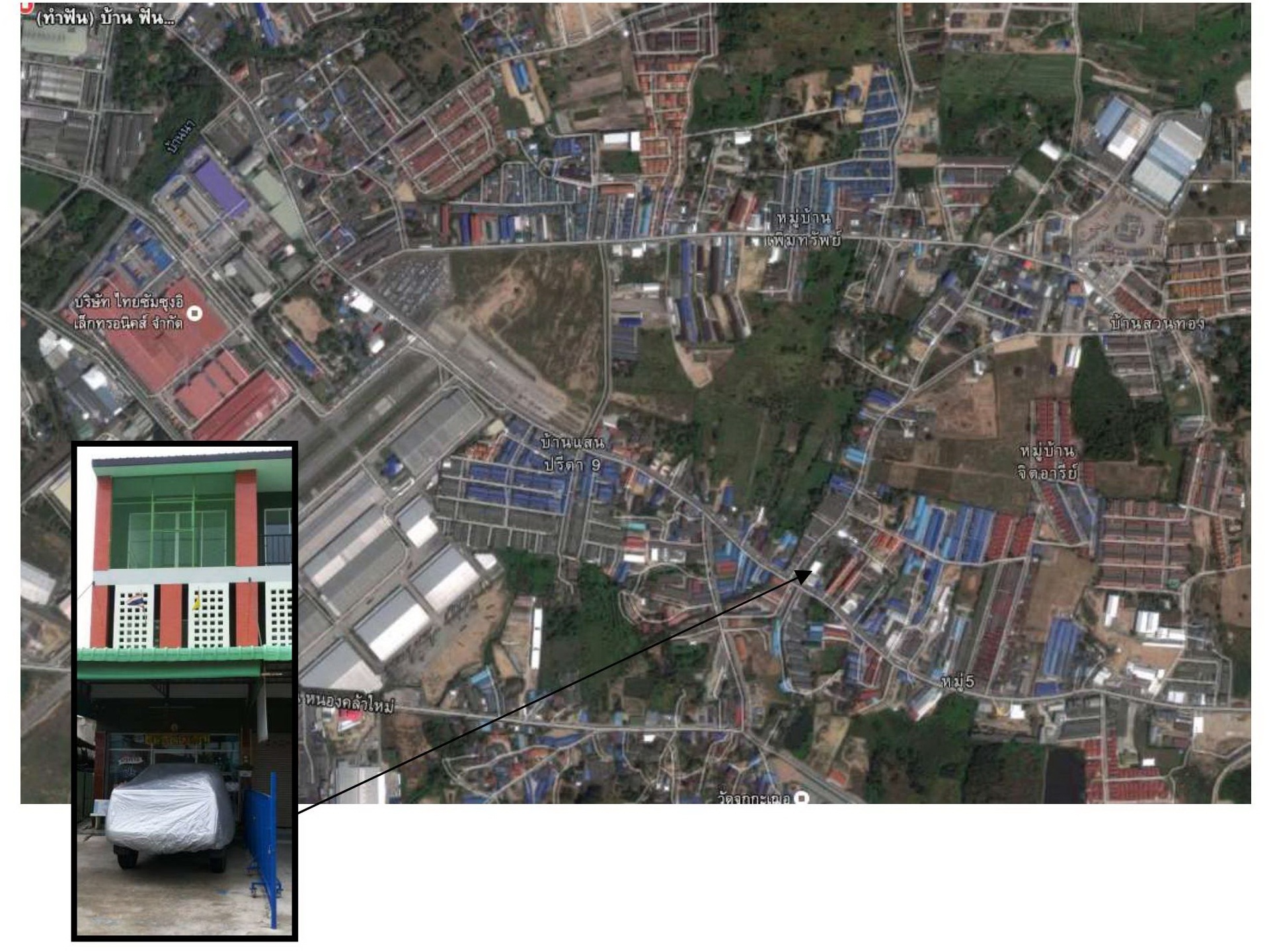 ขายตึกแถว อาคารพาณิชย์ 3 ชั้น ที่ศรีราชา เนื้อที่ตึก 24 ตารางวา ยังไม่รวมห้องครัวซึ่งต่อเติมพร้อมอยู่อาศัยได้