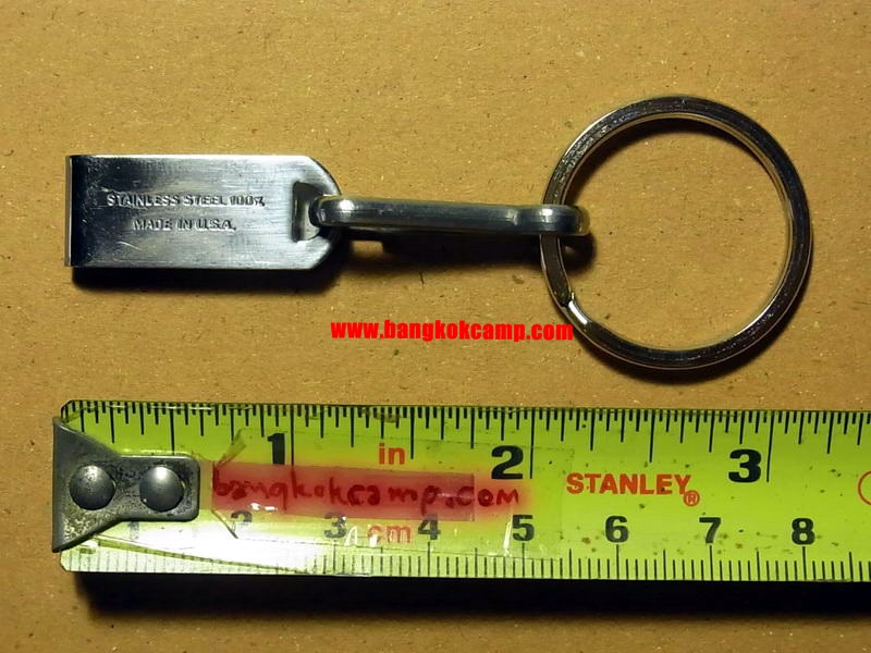 แหนบ พวงกุญแจ ตะขอเกี่ยว - สแตนเลส Made in USA. (คล้องเครื่องรางฯ กล้องส่องพระ ฯลฯ)