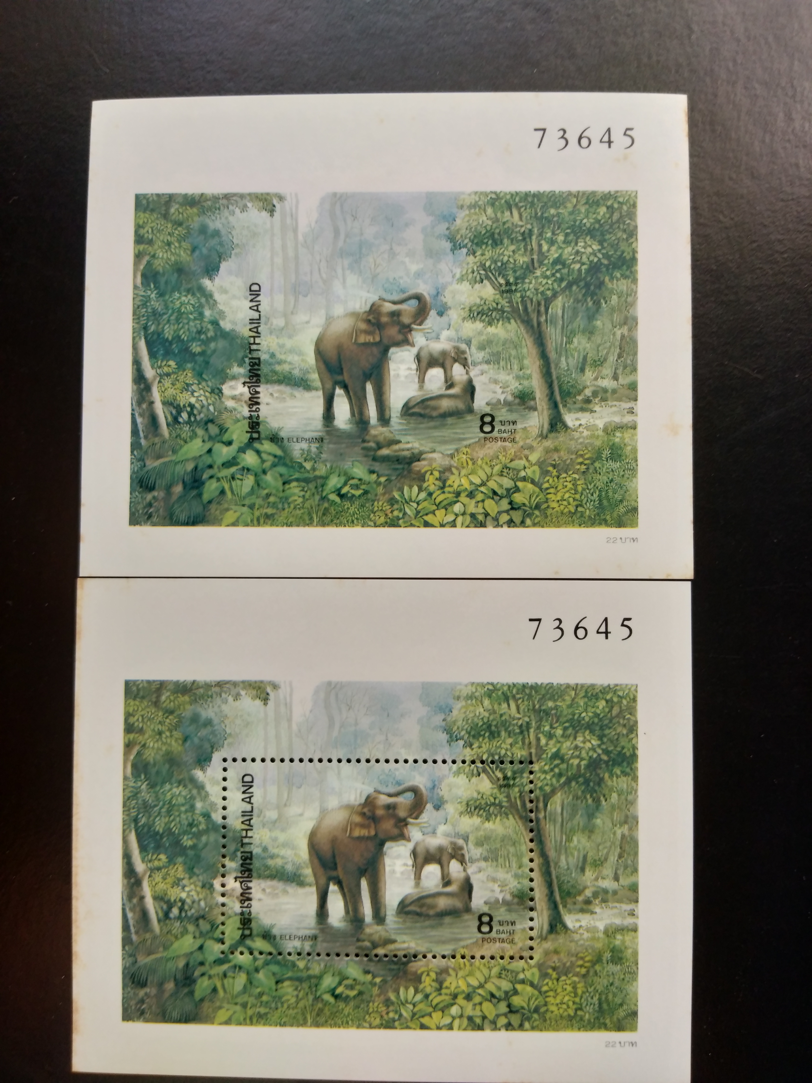 ชีท ช้าง แบบปรุ และ ไม่ปรุ ปี 2534