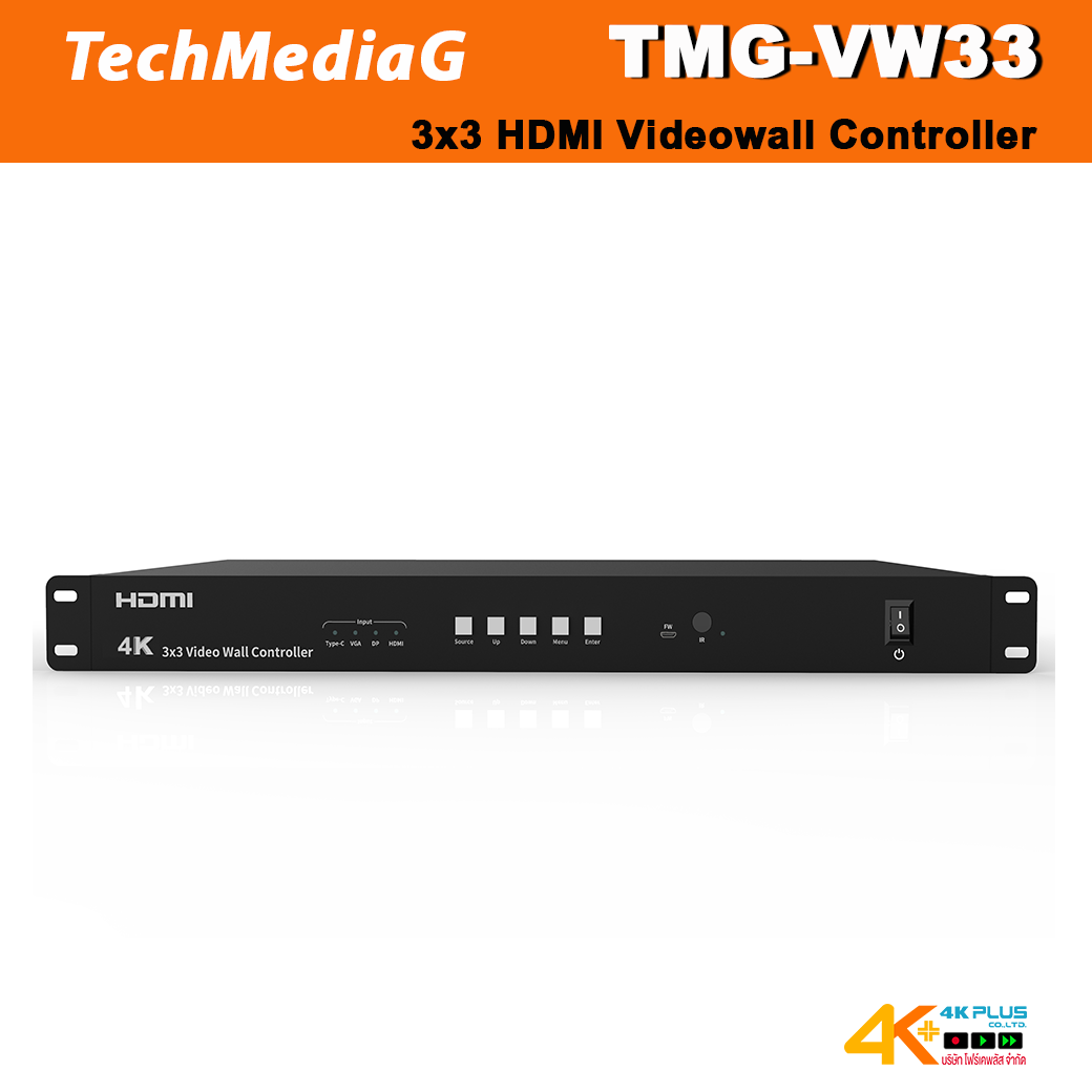 TMG-VW33 3x3 HDMI Videowall Controller
