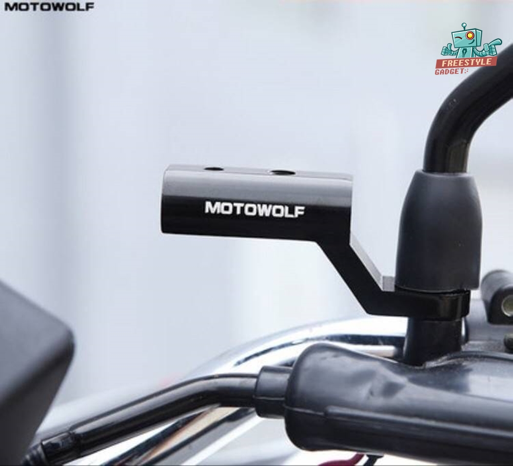 MOTOWOLF MDL 3509 - บาร์สั้นจับกระจก บารเสริมใส่ที่จับโทรศัพท์ ใส่อุปกรณ์เสริมอื่นๆได้