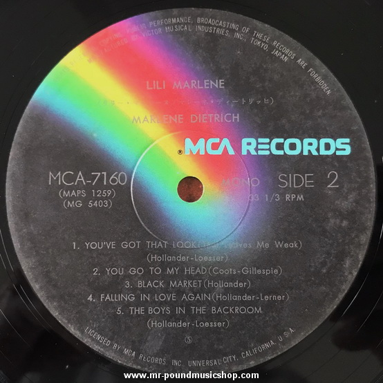 Marlene Dietrich - Lili Marlene