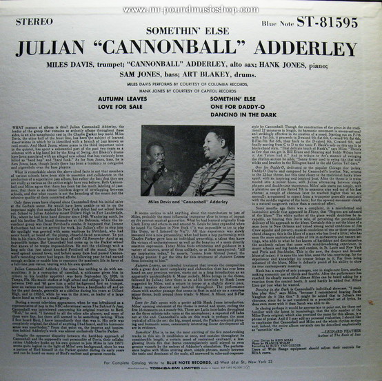 Cannonball Adderley - Somethin' Else