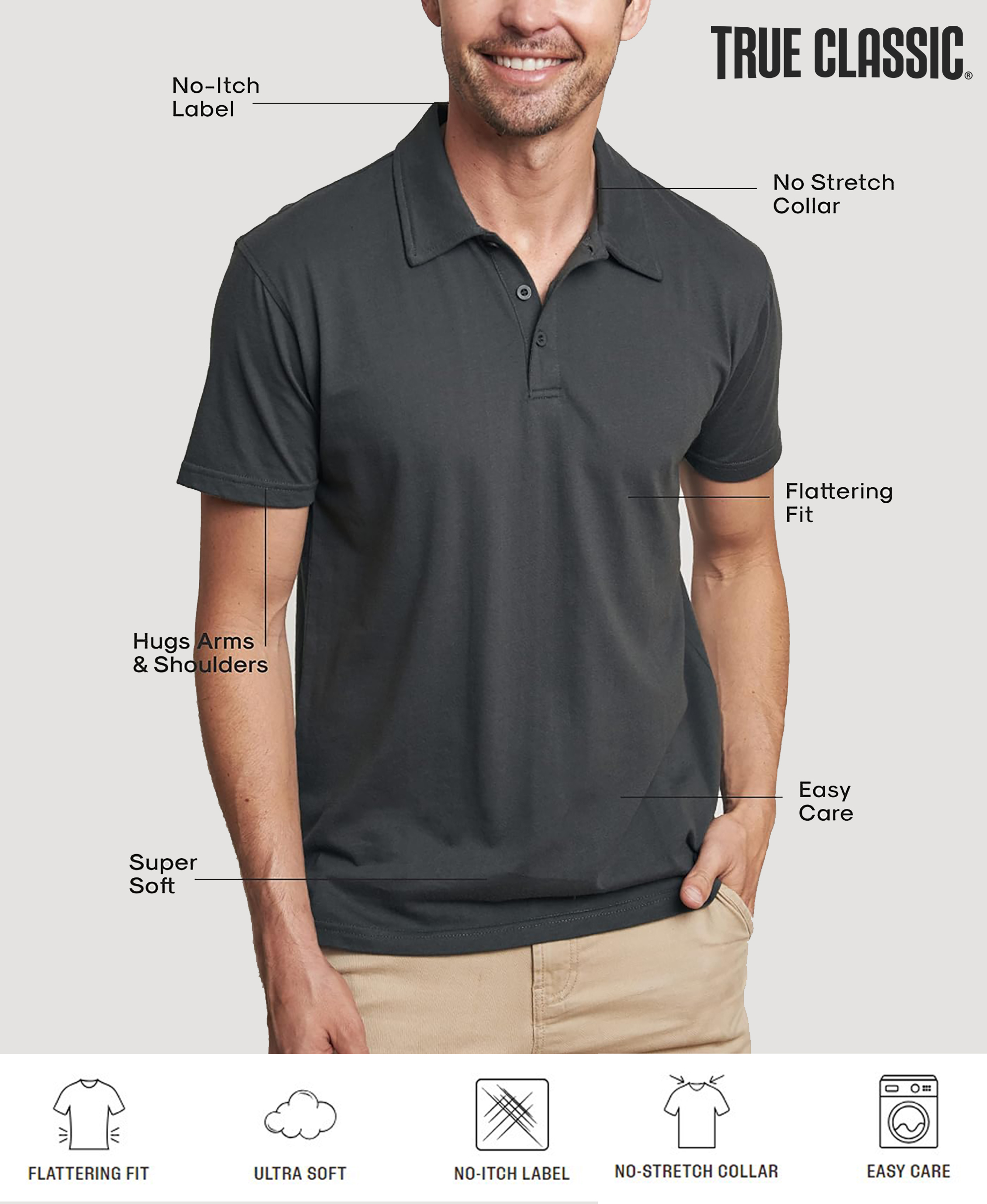 True Classic Premium Basic Polo