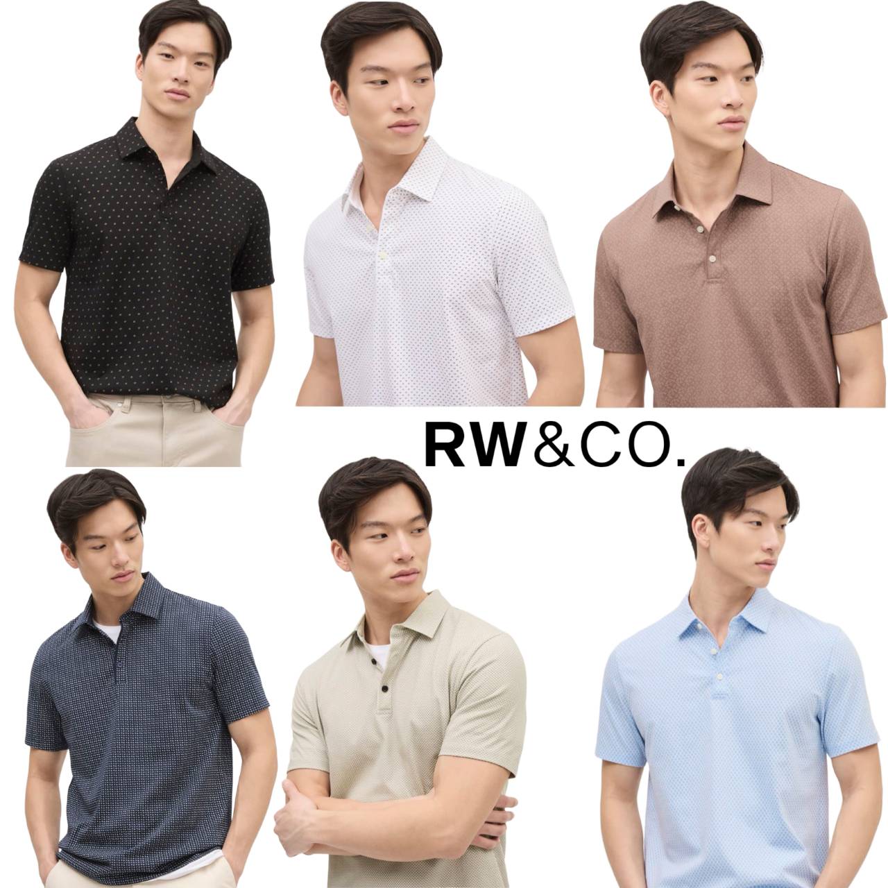 Rw&Co Patterned City Premium Cotton Polo