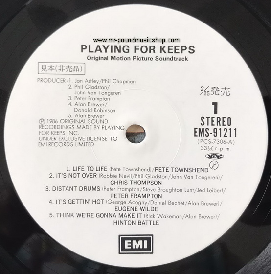 Various Artists - Playing For Keeps (Original Motion Picture Soundtrack)